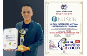 Nu Skin Việt Nam vinh dự nhận danh hiệu “Top 20 Thương hiệu xuất sắc toàn cầu 2023” Nu Skin Việt Nam vinh dự nhận danh hiệu “Top 20 Thương hiệu xuất sắc toàn cầu 2023”